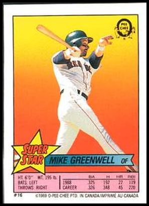16 Mike Greenwell